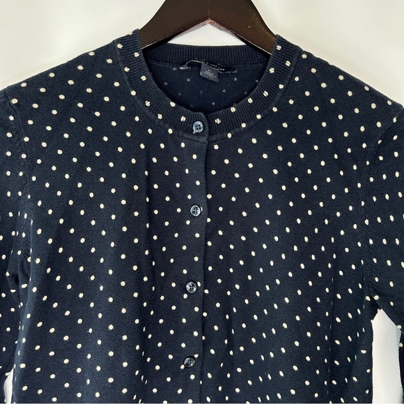 Tommy Hilfigure Women’s Poker Dot Button Down Sweater Size Medium - Picture 2 of 9